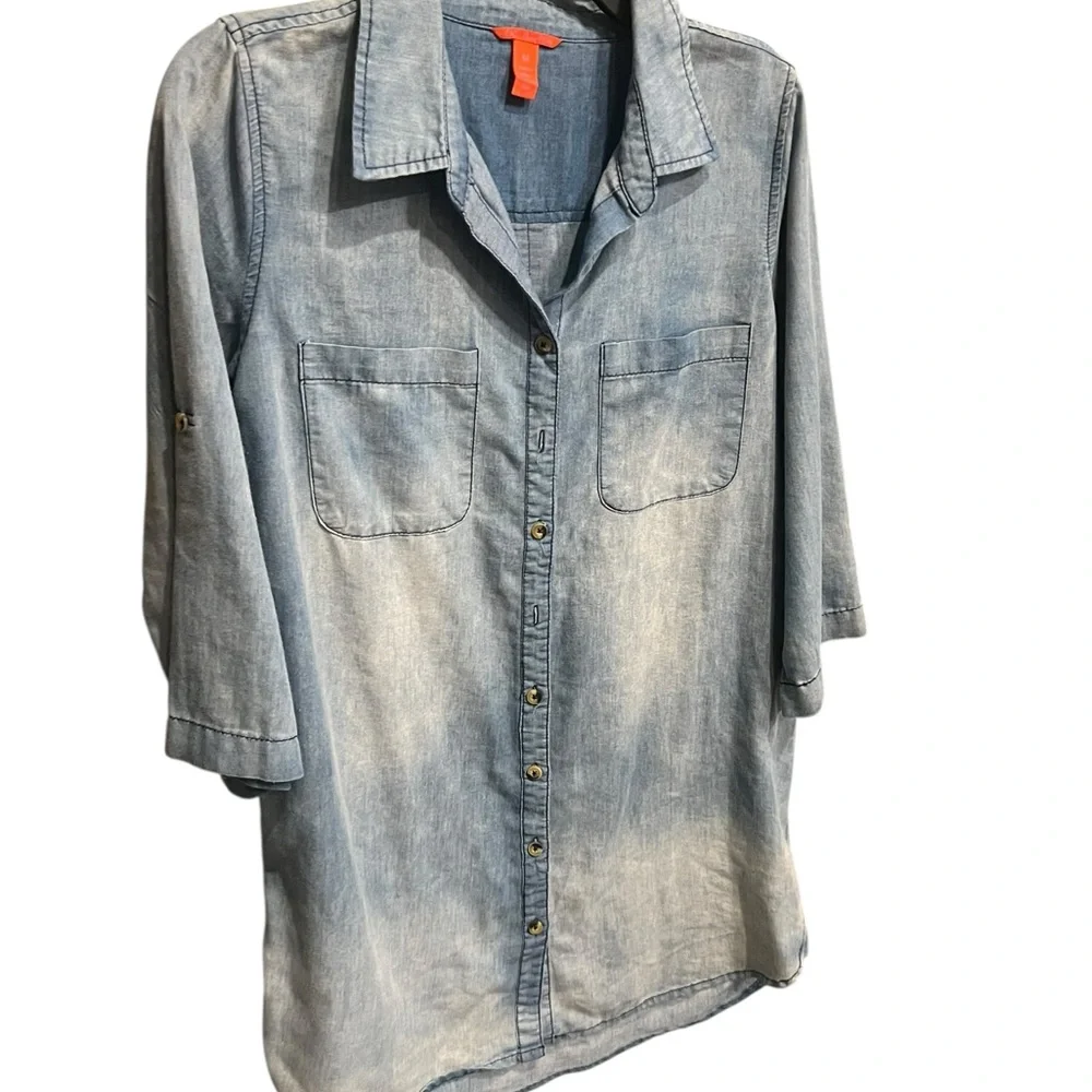 Chelsea & Violet Blue Denim Top - Picture 6 of 8